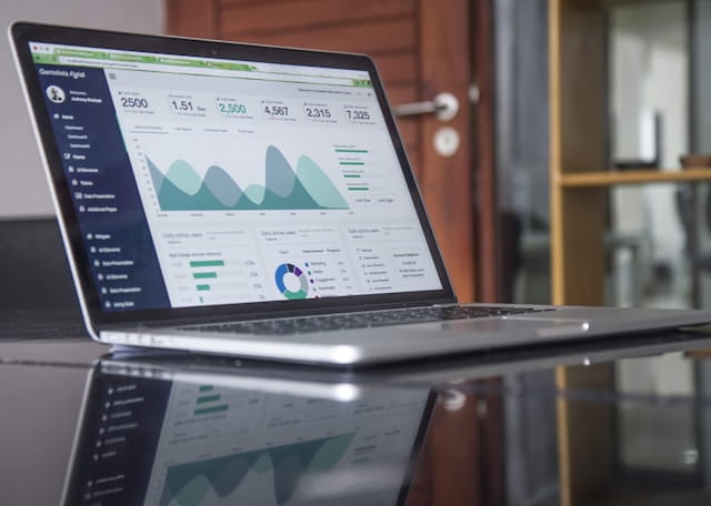 Datos en una pantalla