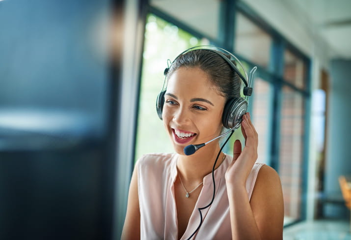 Atención al cliente en una llamada